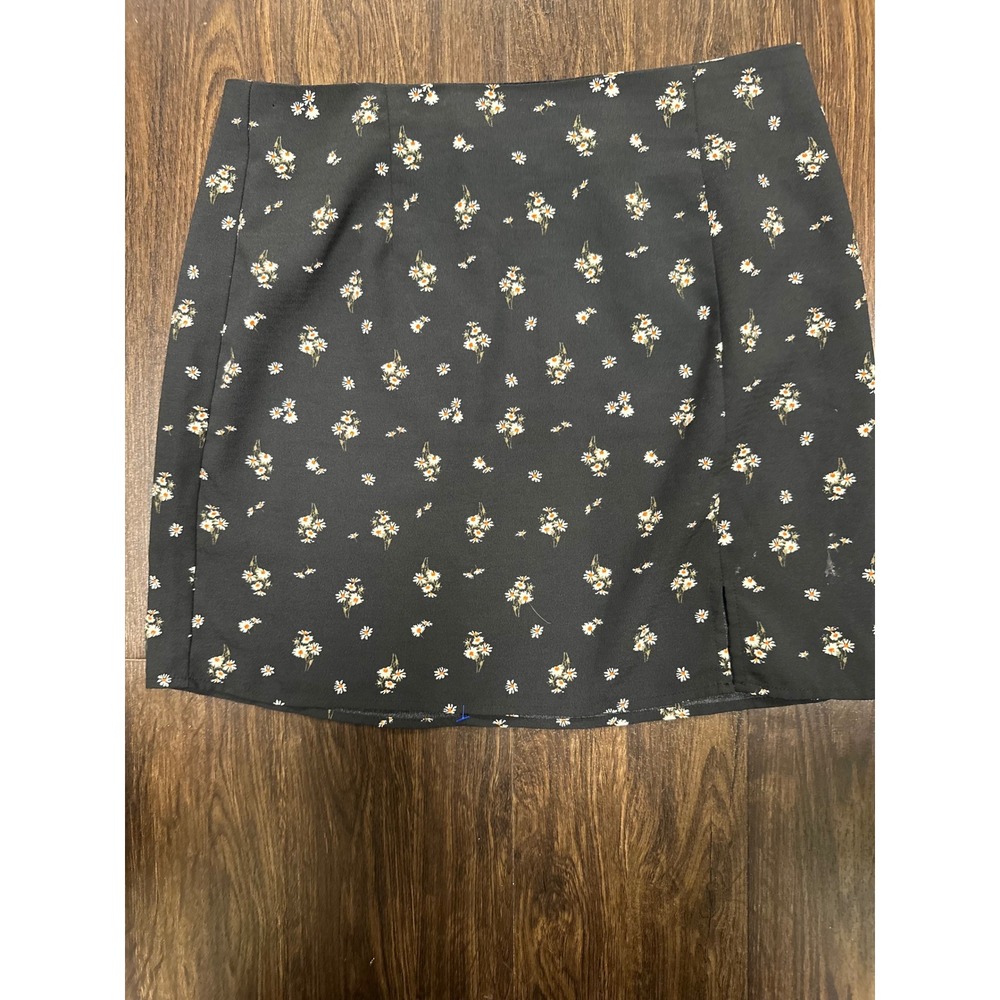 Aeropostale Y2K 90s Daisy Floral Print‎ Side Slit Mini Skirt M
